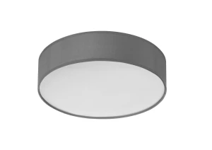 Lampa sufitowa OLGA szary Ø40 3xE27 abażur z tkaniny 8421797799939 - MDC