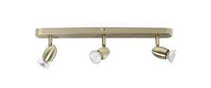 Lampa sufitowa OUVI 3xGU10 mosiądz antyczny 8421797701246 - MDC