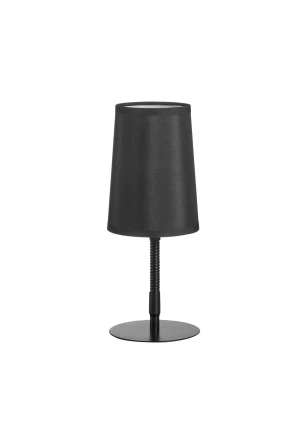 Lampa stołowa GRAU czarny 1xE14 abażur czarny, elastyczna 8421797778491 - MDC