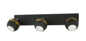 Lampa sufitowa MIC R3 3xGU10 czarny mat, złoty 8421797790691 - MDC