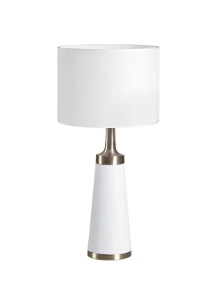 Lampa stołowa GAEL biały 1xE27 abażur biały 8421797809584 - MDC