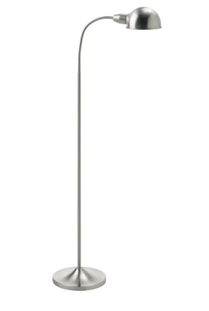 Lampa podłogowa PEP chrom matowy 1xE27 giętka 8421797668617 - MDC