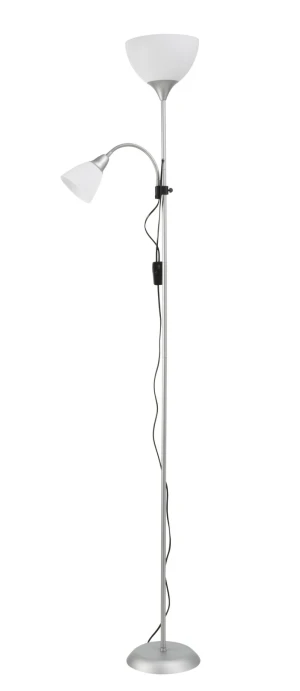 Lampa podłogowa BOWL E27+E14 srebrny 8421797682330 - MDC