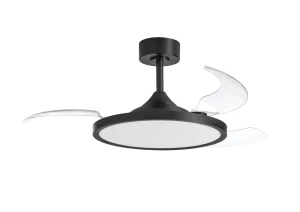 Wentylator CORFU BK Ø107 DC 33W 3A LED 42W CCT zmienna barwa, pilot 8421797992095 - MDC