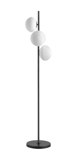 Lampa podłogowa CIAO czarny 3xE27 Ø18 8421797889098 - MDC