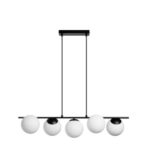 Lampa wisząca RONDO czarny mat 5xE27 Ø15cm 8421797780999 - MDC