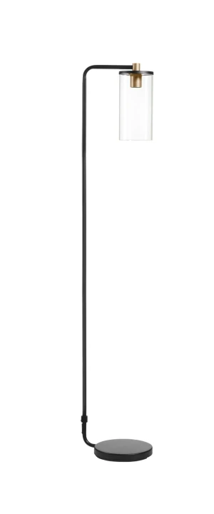 Lampa podłogowa TRIEL czarny, mosiądz antyczny 1xE27 8421797883096 - MDC