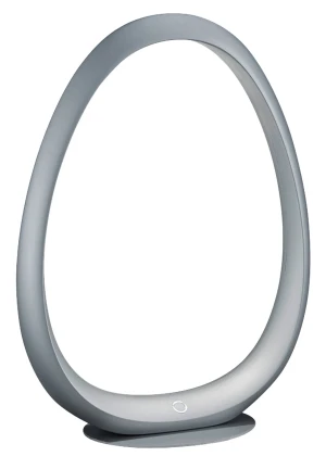 Lampa stołowa RING srebrny LED 2.4W 4000K włącznik dotykowy, ściemnianie 3 tryby, akumulatorowa przenośna 8421797733438 - MDC