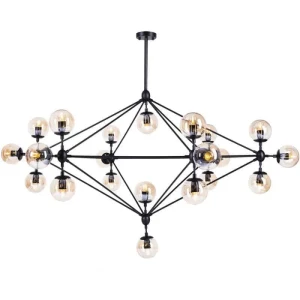 Lampa designerska wisząca ASTRIFERO-21 czarna ST-9047-21 - Step Into Design