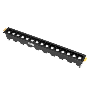 Lampa liniowa LED wpuszczana podtynkowa 30W 4000K czarna 589 - Decorativi