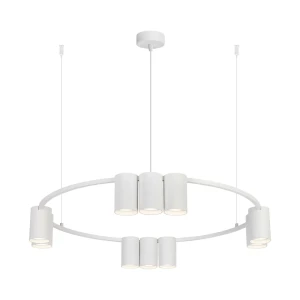 Milagro Lampa wisząca (koło) GENESIS WHITE 10xGU10 ML0374