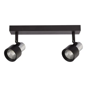 Milagro Lampa sufitowa Cino 2xGU10 Czarny + Chrom ML9947