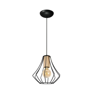Lampa loft wisząca WILL BLACK 1XE27 MLP4188-Milagro