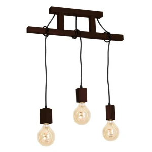 Lampa nad stół drewniana wisząca JACK 3xE27 MLP4360 – Milagro