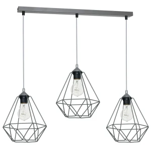 Lampa loft wisząca BASKET szara MLP7217 - Milagro