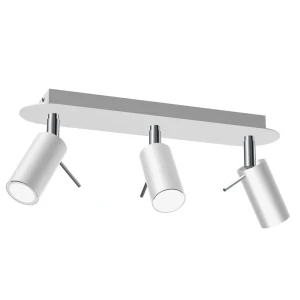 Lampa sufitowa PRESTON WHITE-CHROME 3x mini GU10 MLP7616-Milagro