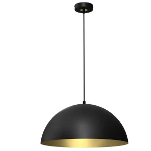 Lampa loft wisząca BETA BLACK-GOLD 1xE27 45cm MLP7973-Milagro