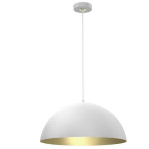 Lampa loft wisząca BETA WHITE-GOLD 1xE27 45cm MLP7974-Milagro