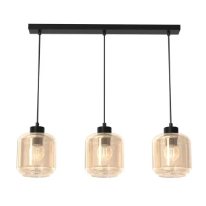 Lampa nad stół wisząca nowoczesna SOMBRA AMBER 3xE27 MLP8371-Milagro