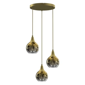 Lampa nad stół wisząca nowoczesna MONTE GOLD 3xE27 MLP8403-Milagro
