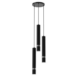 Lampa wisząca nowoczesna JOKER BLACK/CHROME 3xGU10 MLP8916 - Milagro