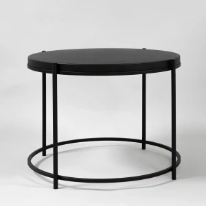 Stolik kawowy okrągły czarny metalowy 64cm TAB-47392-M-BK z serii Ardo - Lampy Italux