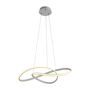 Lampa wisząca LED biała metalowa okrągła PND-19221C-WH z serii Consa - Lampy Italux