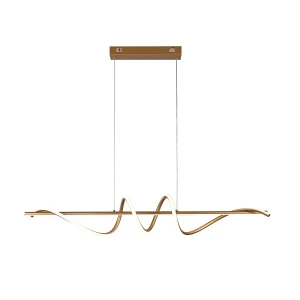 Lampa wisząca LED złota metalowa 100cm PND-24154-GD z serii BASTELO - Lampy Italux