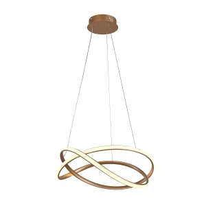 Lampa wisząca LED złota okrągła 50cm PND-23917-GD z serii RUMIO - Lampy Italux