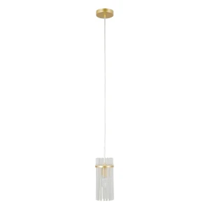 Lampa wisząca złota szklana 1-punktowa PND-40930-1A-GD z serii Merto - Lampy Italux