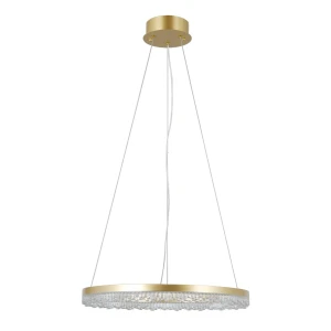 Lampa wisząca LED okrągła złota 50cm PND-34526-M-GD z serii Barlo - Lampy Italux