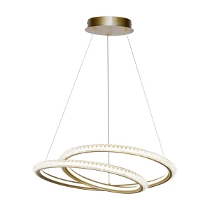 Lampa wisząca LED złota podwójny pierścień PND-64873-GD z serii Kortia - Lampy Italux
