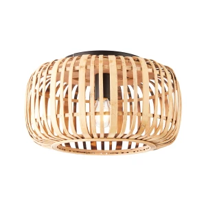 Plafon bambusowy czarny 40cm 1-punktowy 101776 z serii MATHIAS - Endon Lighting