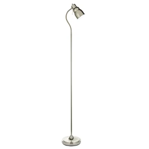 Lampa podłogowa metalowa niklowana z giętkim ramieniem 108127 z serii Classic Flexi - Endon Lighting