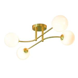 Lampa sufitowa złota 4-punktowa z kulistymi kloszami 75959 z serii Otto - Endon Lighting