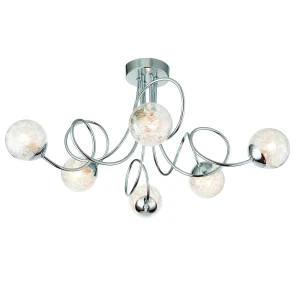 Lampa sufitowa chromowana 6-punktowa 76349 z serii AURIA - Endon Lighting
