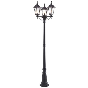 Lampa ogrodowa stojąca czarna metalowa 3-punktowa 76552 z serii BURFORD - Endon Lighting