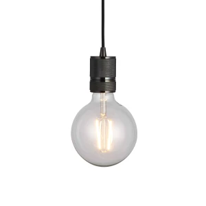 Lampa wisząca metalowa czarna 10cm 76586 z serii Urban - Endon Lighting