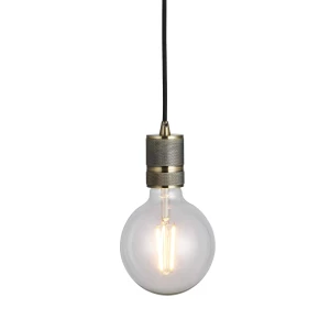 Lampa wisząca mosiężna industrialna 1-punktowa 76587 z serii Urban - Endon Lighting