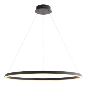Lampa wisząca LED okrągła czarna 80cm 80628 z serii Staten - Endon Lighting