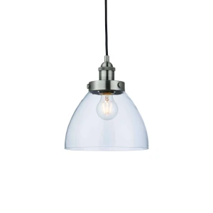 Lampa wisząca szklana srebrna 22cm 91738 z serii Hansen - Endon Lighting
