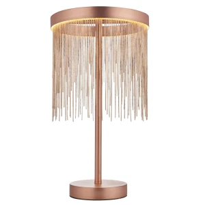Lampa stołowa LED miedziana z łańcuszkami 92179 z serii ZELMA - Endon Lighting