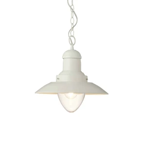 Lampa wisząca metalowa biała 33cm 94371 z serii Polperro - Endon Lighting