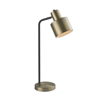 Lampa stołowa metalowa mosiężno-czarna 58,5cm 95464 z serii Mayfield - Endon Lighting