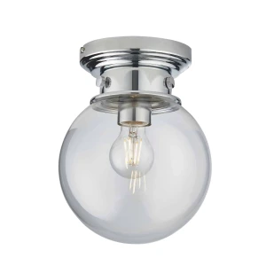 Plafon łazienkowy chromowany szklany kula 20cm 96138 z serii Cheswick - Endon Lighting