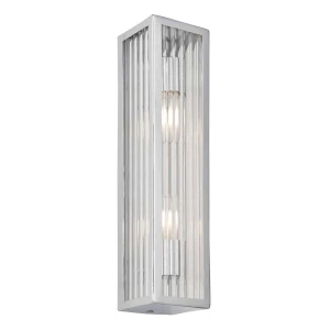 Kinkiet łazienkowy chromowany szklany 2-punktowy 96220 z serii Newham - Endon Lighting