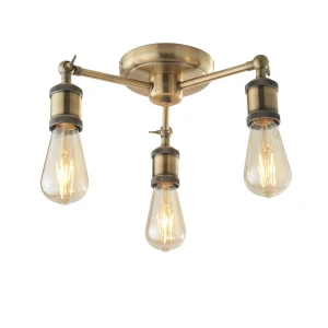 Lampa sufitowa metalowa mosiężna 3-punktowa 97243 z serii Hal - Endon Lighting