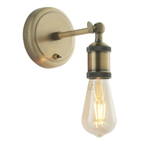 Kinkiet metalowy mosiężny antyczny 97245 z serii Hal - Endon Lighting