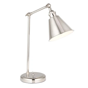 Lampa stołowa metalowa niklowana regulowana 97836 z serii Hal - Endon Lighting