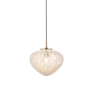 Lampa wisząca szklana mosiężna 1-punktowa 98815 z serii MALI - Endon Lighting